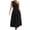 Black summer dresses for women, variant on Wycnly Summer Dresses for Women Casual Solid Empire Waist Pleated Swing One Shoulder Dresses 2025 Sleeveless Slash Neck Plain Long Formal Dress Black XL