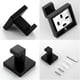 thumbnail image 2 of 2 Pack Matte Black Towel Hook Stainless Steel Bathroom Rust Proof Clothes Towel Coat Hook Wall Moun, 2 of 5