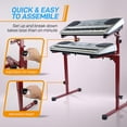 thumbnail image 5 of Pyle Heavy-Duty Keyboard Stand - Height Adjustable Music Stand with 2nd Tier, 5 of 6