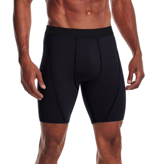 BRANROY Men's Triathlon Swim Sport Shorts - Breathable Tight Fit Compression Shorts for Men, Mens Casual Shorts for Workout and Beach,Black,L