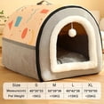 thumbnail image 1 of Pet House Nest Semi Enclosed Type Cats Dog Bed With Mat Deep Sleep Tent Detachable Washable Winter Warm Dog House Pet Supplies ShopWise Round, 1 of 10