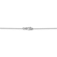 thumbnail image 4 of 14k White Gold 16 Inch .8mm Cable Chain Necklace Pendant Charm Round Link, 4 of 10
