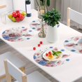 thumbnail image 6 of Ryvnso Cute Pig in Floral Round Plate Mats Dining Table Placemat Set of 4 for Holiday Decoration, 6 of 7