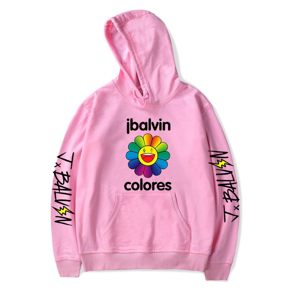 J Balvin Hoodie Sun Flower Colores Album Long Sleeve Sweatshirts Women Men s Clothes