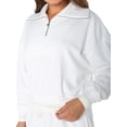 thumbnail image 2 of Celebrity Pink Women's Quarter Zip Pullover Sweatshirt, Sizes XS-XXXL, 2 of 9