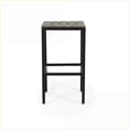 thumbnail image 4 of Outdoor Bar Stools | Modern Industrial Set of 2, 30 inch for Patio | Acacia Wood | Slate Gray, 4 of 11