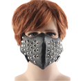 thumbnail image 1 of de media cara Motocicleta Biker Hockey ejercicio de invierno Masquerade Cosplay Colcomx Máscara facial punk biker, 1 of 5