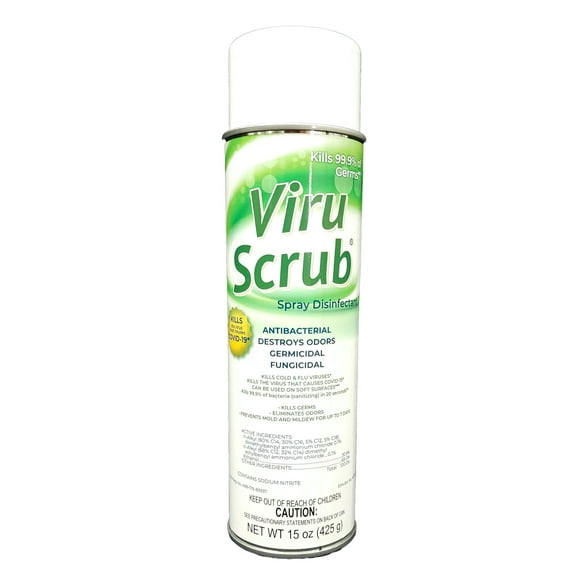 ViruScrub Disinfectant & Deodorizing Spray, Citrus Scent,  EPA Registered, 15oz, Each