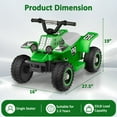 thumbnail image 5 of East doll 6V 7Ah Ride on ATV for Toddlers, Kids 4 wheelers for 18-36 Months, Ride-on Toy, MP3, 2MPH Max Speed,55 Lbs,Green, 5 of 8