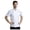 White, variant on Men Chef Jacket Unisex Hotel Wear Long Sleeves Contrast Red Buttons Cooking Coat For Kitchen Service Black M