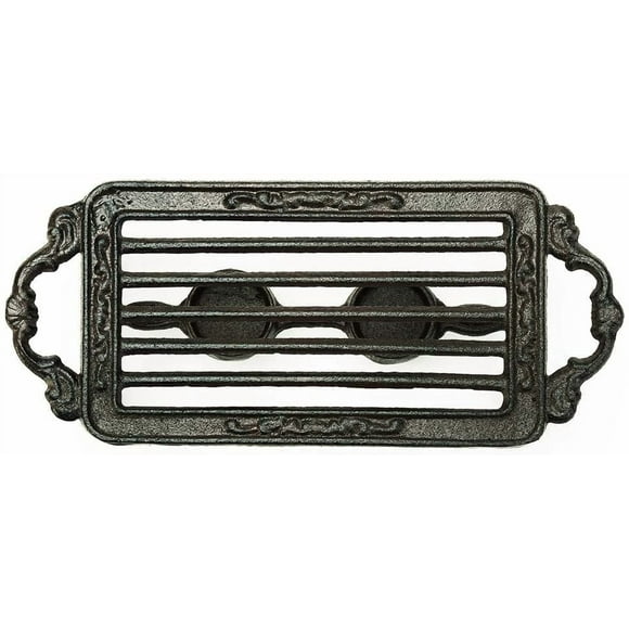 Sungmor Théière en Fonte Robuste Réchauffeur de Vaisselle Support Stable pour Bougie Chauffe-Plat / Réchauffeur Chauffe-Plat Réchaud Décoratif pour Villa Jardin Balcon-Rectangle
