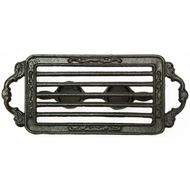 Sungmor Théière en Fonte Robuste Réchauffeur de Vaisselle Support Stable pour Bougie Chauffe-Plat / Réchauffeur Chauffe-Plat Réchaud Décoratif pour Villa Jardin Balcon-Rectangle