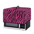 thumbnail image 2 of FOR U DESIGNS Zebra Pink Pattern Microwave Oven Cover Foldable Small Appliance Covers Dustproof Shield For Countertop Appliances Home Decoration Accessories-S, 2 of 8