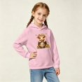thumbnail image 2 of SJLDQY Girls Hoodies Cute Highland Cow Graphic Hooded Sweatshirts for Girls Long Sleeve Hoodie Fall Winter Casual Pullover Tops with Pockets, 2 of 4