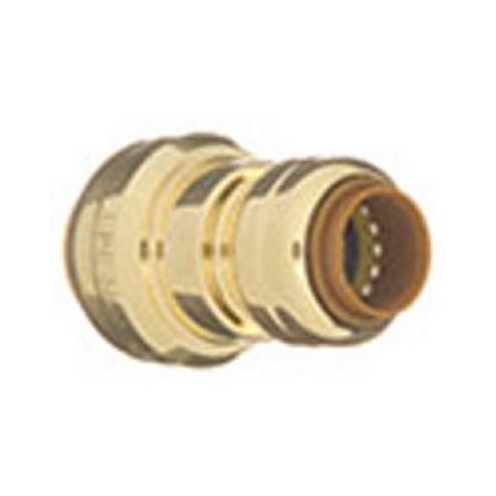 ProLine Series Brass Push Fit Coupling - 1 In. x 3/4 In. - Residential Use Standard Application