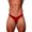 Red, variant on BKQCNKM Panties Thongs Mens Underwear Mens Lightweight Briefs Low Waist Cotton Raised Pants Half Hip Shorts Men'S Underwear Underwear For Men Pack (Men) Blue L