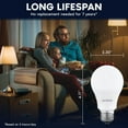 thumbnail image 5 of Luxrite A19 LED Light Bulb 60 Watt Equivalent, Non-Dimmable, 3000K Soft White, 800LM, Standard LED Light Bulbs 8W, E26 Base, Enclosed Fixture Rated, Damp Rated, ETL Listed 8 Pack, 5 of 7