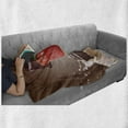 thumbnail image 6 of Fruit Soft Flannel Fleece Throw Blanket, Strawberries Chocolate and Milk Design Drink Ingredients on Brown Ombre Background, Cozy Plush for Indoor and Outdoor Use, 60" x 80", Multicolor, by Ambesonne, 6 of 6