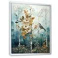 thumbnail image 2 of Designart "Birch Woods captivate Forest II" Animals Floater Framed Canvas Print, 2 of 7
