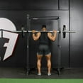 thumbnail image 4 of Titan Fitness T-2 Series Tall 83" Black Power Rack, 850 LB Rackable Capacity, 4 of 9