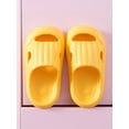 thumbnail image 5 of Fangasis Boys Shower Slippers Cozy Water Shoes Flat Slide Sandals House Non-Slip Clogs Yellow 7C, 5 of 6