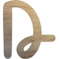 thumbnail image 1 of Wooden Letter D Craft Project, 3'' Tall Small Unfinished Wood Alphabet Letter, DIY, 1 of 3