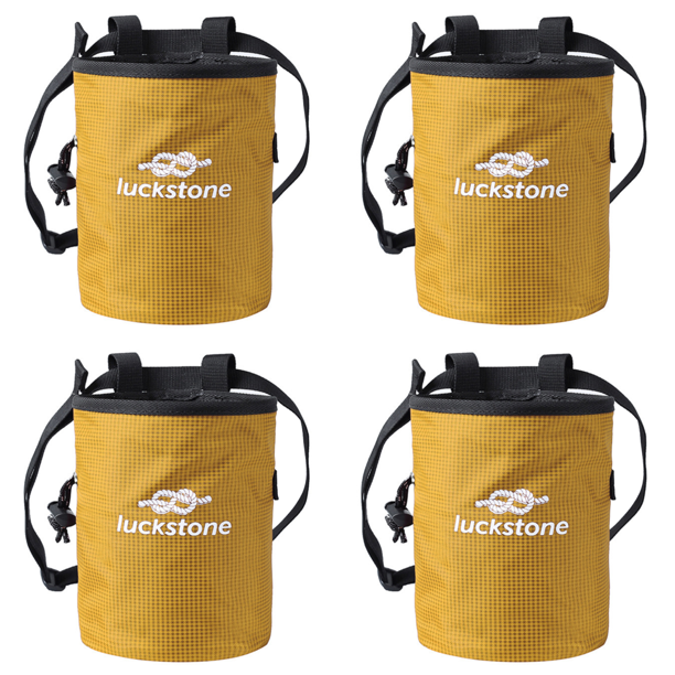 Bolsa de polvo de magnesio impermeable para boulder levantamiento de pesas gimnasia amarillo