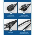 thumbnail image 3 of Divisor de cable de extensión DEWENWILS 1 a 3, 45 cm 16/3 125V, 3 of 7