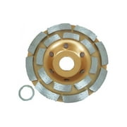 TEMO 4 Inch (100 mm) Professional Diamond Two Row Segment Grinding Wheel Disc for Marble Tile Concrete and Rock Gc