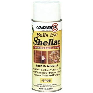 Rust-Oleum Zinsser 408 Bulls Eye Clear Shellac Spray 12 oz