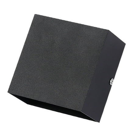 

Square LED Wall Lamp Creative Modern Wall Sconce Indoor Wall Light Decor for Living Room Bedroom Corridor Stairs (Black)