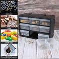 thumbnail image 7 of 9-Drawer Plastic Parts Storage Hardware and Craft Cabinet, Small Parts Organizer with Drawers, Black, 7 of 7