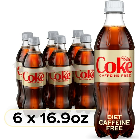 Diet Coke Caffeine Free Soda Pop, 16.9 fl oz, 6 Pack Bottles