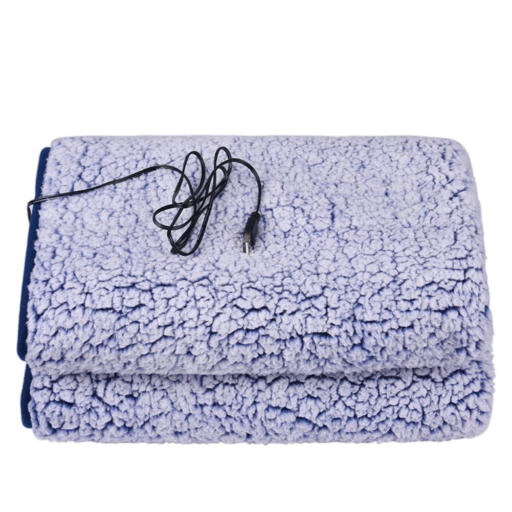 Heated Blanket Soft Portable Battery Powered Flannel USB Power Heating Throw Hot