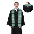 thumbnail image 4 of Haiem Wood Grain Pattern Graduation Stole 2024 | Premium Satin Sash for Graduation Ceremony, 4 of 7