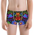 thumbnail image 5 of Yiaed Colorful Floral Print Boys' Boxer Briefs Cotton Casual Stretch Comfort Boys Boxers - Kids Boxer Briefs Underwear for Boys (6-18)-X-Large, 5 of 5