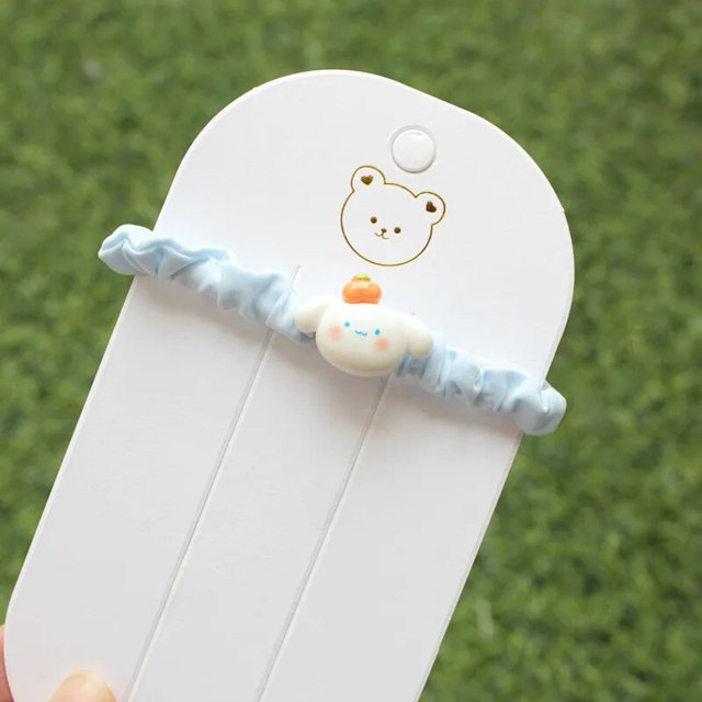 Corbata de pelo de dibujos animados Sanrio para niña, accesorios bonitos para el cabello de dibujos animados, Melody Kuromi Cinnamoroll, Color fresco y dulce, regalos Kawaii para niña