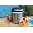 Magic Chef 27 lb Capacity Portable Countertop Ice Maker, Stainless