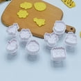 thumbnail image 2 of 4-Piece Christmas Biscuit Molds Plastic Candy Fondant Push-type Household Set Baking Cookie Cutter for Children, 2 of 8