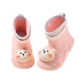 thumbnail image 3 of YMNXA Toddler Kids Girls Boys Rain Boots Non Flat Sole Cartoon Animal Pattern Waterproof Lightweight Rain Shoes For Outdoor Activities,Pink,8-9 Years, 3 of 5