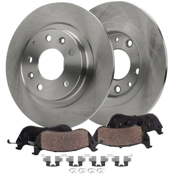 Detroit Axle - Rear Brake Kit for 2016 2017 2018 Mazda CX-3, 11.06" inch Disc Brake Rotors Ceramic Brakes Pads with Hardware Replacement