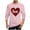 Pink, variant on VBTAPA Mens Graphic Tshirt Casual Valentine's Day Print Long Sleeve Tee Shirt Lightweight Crewneck Pullover Tees White M