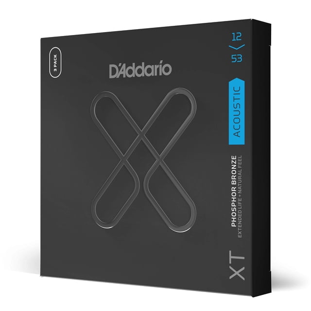 Cuerdas para guitarra D'Addario XT Phosphor Bronze Coated XTAPB1253-3P
