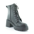 thumbnail image 6 of Madden Girl Womens TALENT Faux Leather Lugged Sole Combat & Lace-Up Boots, 6 of 8