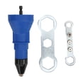 thumbnail image 1 of Adaptador de taladro de remache, juego de conectores de cabeza de pistola remachadora, accesorios de herramientas eléctricas, 1 of 14