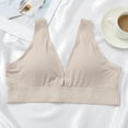 thumbnail image 4 of Yesbay Women Bra Deep V Neck Push-up Wireless Elastic Great Support 3/4 Cup Sweat Absorption Vest Type Yoga Jogging Daily Wear Bra, 4 of 8
