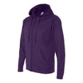 thumbnail image 2 of Jerzees 6 oz. Sport Tech Fleece Full-Zip Hood (PF93MR) Deep Purple, XL, 2 of 3