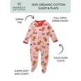 thumbnail image 2 of Honest Baby Organic Cotton Baby Boy/Girl Holiday Sleep N Play, Sizes Newborn - 6/9 Months, 2 of 5