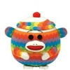 Ty Beanie Ballz - Sock Monkey - Rainbow Multi-Colored