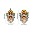 thumbnail image 3 of Stained Glass Window Christs Jesuses Sun Catchers Colorful Window Panel Jesuses Suncatchers Decors Home Decors, 3 of 8
